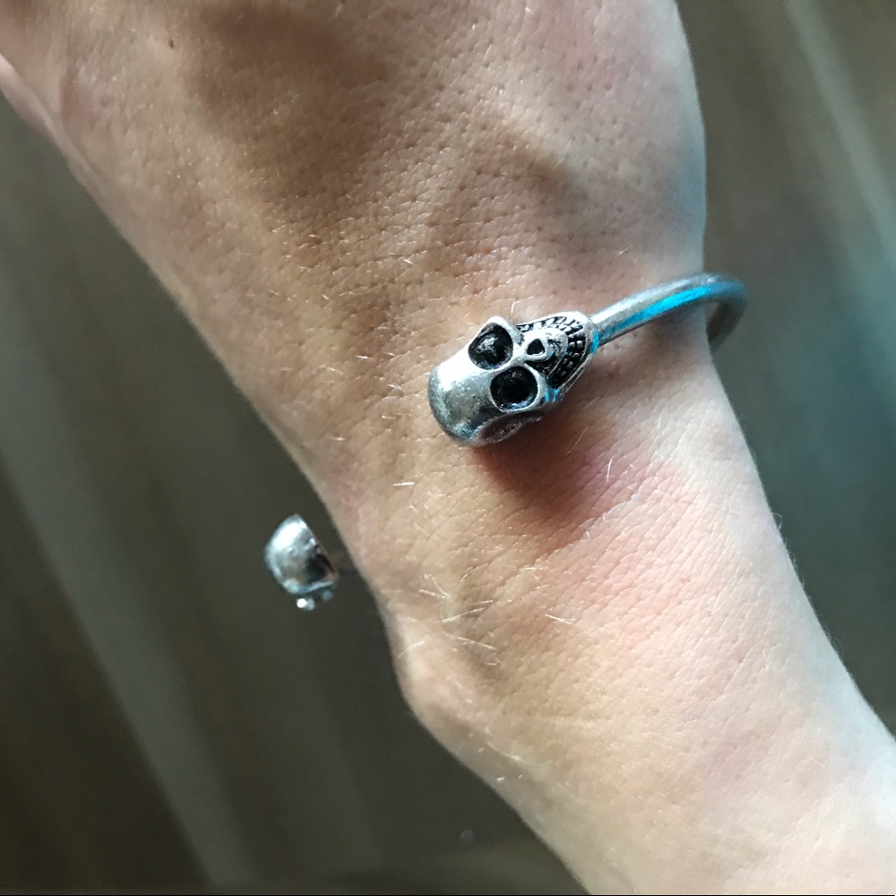 Dia de los Muertos/Halloween Skull Cuff Bracelet